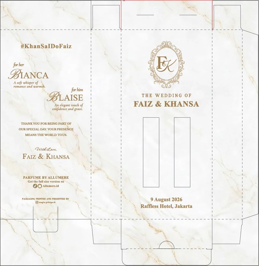 Exclusive Wedding Souvenir (ALLUMERE PERFUME) mockup 3