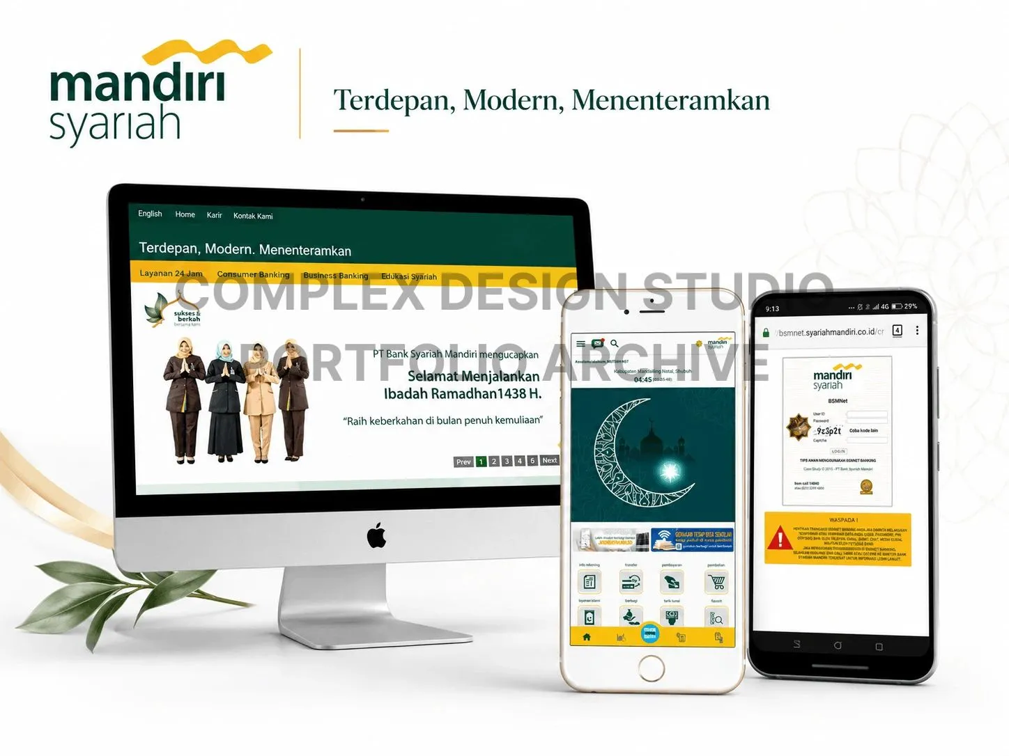Archived BANK SYARIAH MANDIRI — MAIN WEBSITE portfolio case study by Complex Design Studio